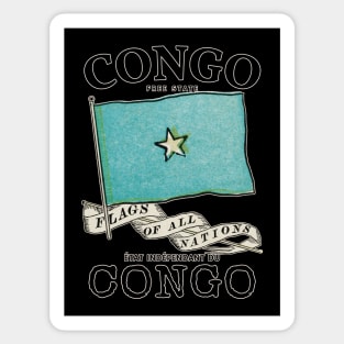 Vintage Flag of Congo Sticker